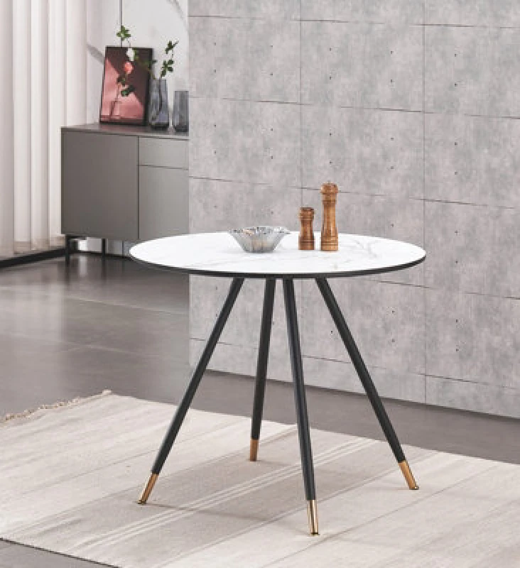 Image of Life Interiors Dorchester Lux Dining Table Single, White