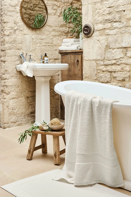 Image of Christy CHRISTY 'Renaissance' Luxury 675GSM Egyptian Cotton Towels in Light Beige Size: Bath Sheet Light Beige Bath Sheet Unisex 5012448814465