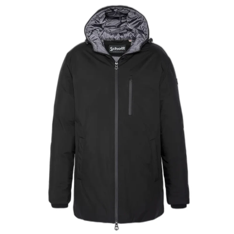 Image of Schott Welded zippedPuffer Jacket Schott Noir Male XL