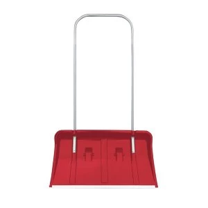 Image of Winter Snow Pusher with Wheels Red