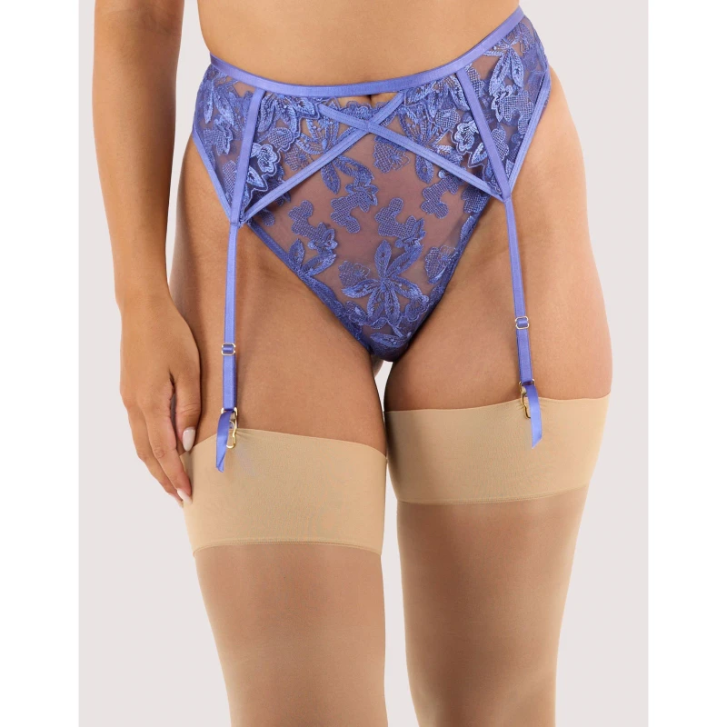 Image of Playful Promises Eva Space Dust Blue Embroidery Suspender Space Dust Blue female 14
