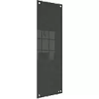 Image of Nobo Small Wall Mountable Whiteboard Panel 1915610 Dry Erase Glass Surface Frameless 300 x 900 mm Black