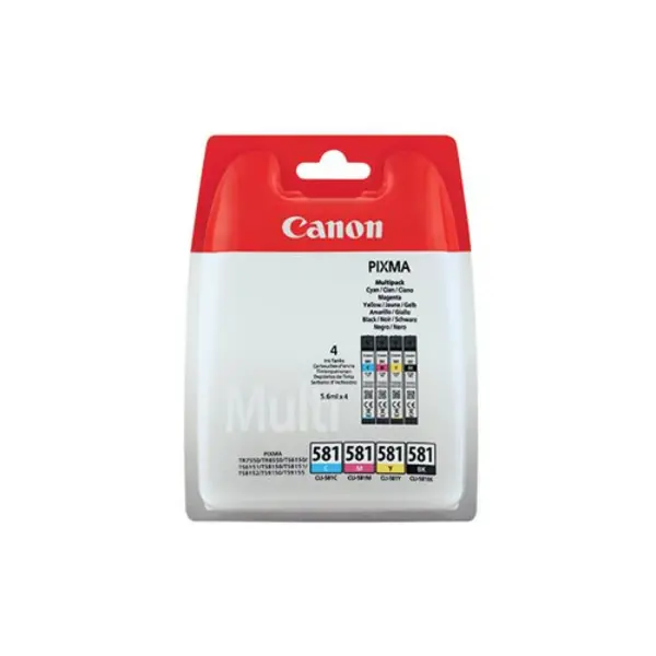 Image of Canon CLI-581 Inkjet Cartridge Multipack CMYK 2103C007 2103C007