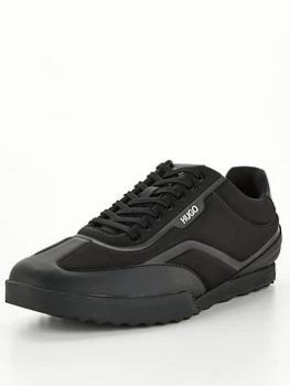 Image of Hugo Boss Matrix Fabric Trainers Black Size 8 Men