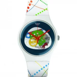 Image of Unisex Swatch Dots In Rio Watch