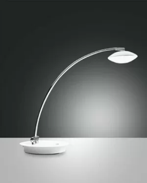 Image of Hale Integrated LED Table Lamp White Glass