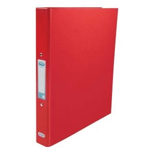 Image of Elba Classy Ring Binder A4 2 O Ring 25mm Laminated Metallic Red