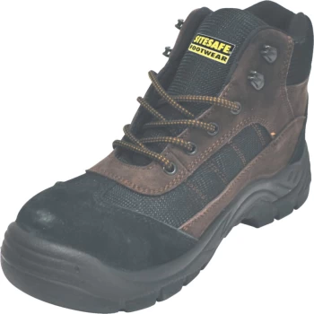 Image of SSF05 Mens Brown/Black Safety Boots - Size 7