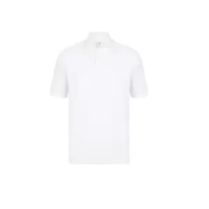 Image of Casual Classic Mens Pique Polo (L) (White)