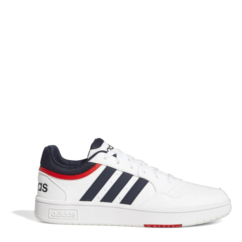Image of adidas Hoops 3.0 Trainers Mens - White White 9