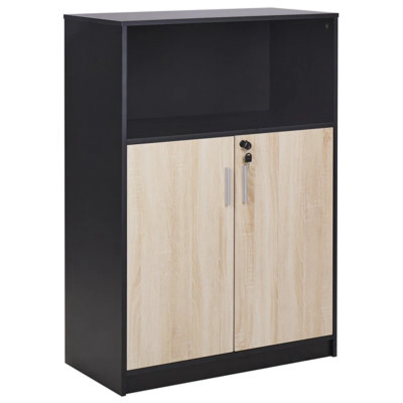 Image of Beliani Storage Unit ZEHNA Brown/ Black 424393