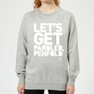 Image of Danger Mouse Let's Get Paroled Penfold Womens Sweatshirt - Grey - M