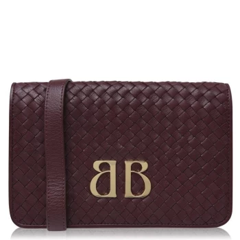 Image of Biba Weave Cross Body Bag - Burgundy