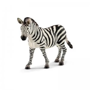 Image of Schleich Wild Life Female Zebra Toy Figure