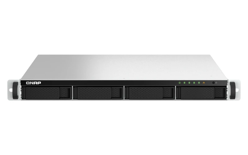 Image of QNAP QNAP TS-464U NAS Rack (1U) Intel Celeron N5095 8GB DDR4 0 TB QNAP Turbo System Aluminium, Black TS-464U-8G