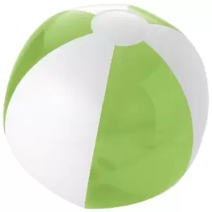 Image of Bullet Bondi Solid/Transparent Beach Ball (One Size) (Lime/White)