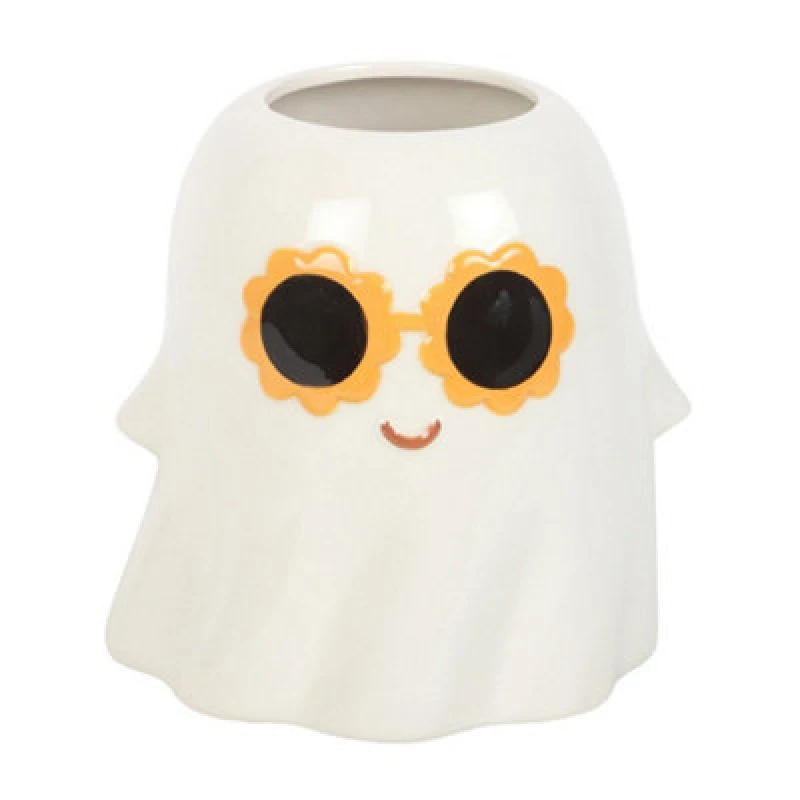 Image of Something Different Something Different Groovy Ghost 1200ml Vase in White White One Size Unisex 5063750799414