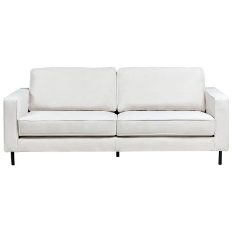 Image of Beliani Sofa 3 Seater Savalen Fabric Off-White