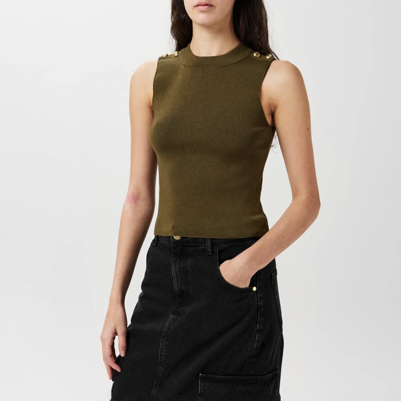 Image of Barbour International Laia Sweater Vest - Green Green 12