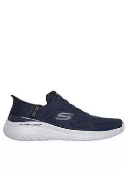 Image of Skechers Bounder 2.0 Slip-Ins Memory Foam Trainers, Navy, Size 7, Men