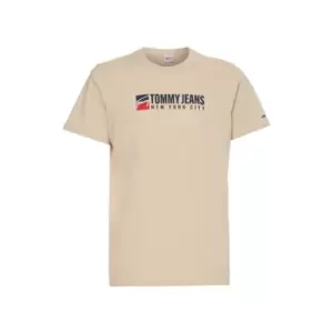 Image of Tommy Jeans Athletic T-Shirt Mens - Beige