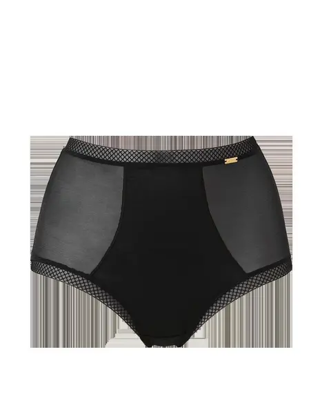 Image of Gossard Glossies Deep Brief Black