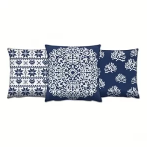 Image of AC-4400-4669-4544 Multicolor Cushion Set (3 Pieces)