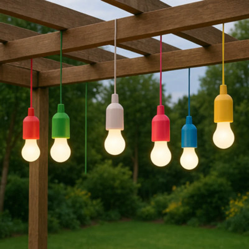Image of Valiant Hanging Battery Lights - 6 Pack Multicolour Multi unisex