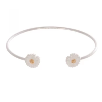 Image of Daisy Open Ended Silver & Gold Bangle