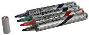 Image of Pentel Whiteboard Marker Fn Blt Ast Pk4
