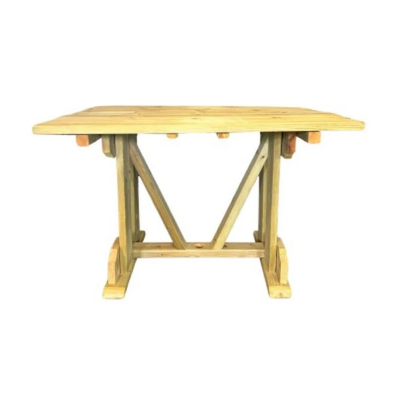 Image of CHURNET VALLEY Churnet Valley - Ergo 4 Seater Table - Wood - L90 x W120 x H78cm - Partially Assembled ChurnetValleyEr4STa120x90ET001