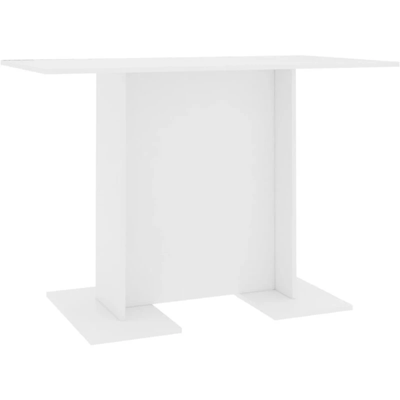 Image of VIDAXL Dining Table White 110x60x75cm Engineered Wood vidaXL 800243