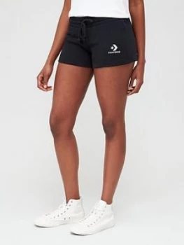 Image of Converse Star Chevron Embroidered Logo Short - Black Size M Women