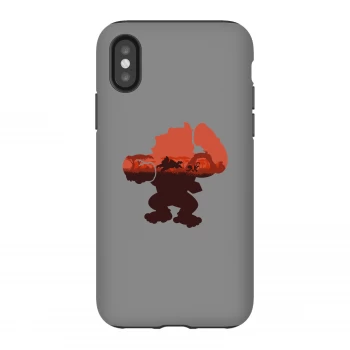 Image of Nintendo Donkey Kong Silhouette Serengeti Phone Case - iPhone X - Tough Case - Gloss