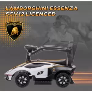 Image of Aiyaplay - 2 in 1 Ride On Cars for Toddlers Licensed Baby Push Car White