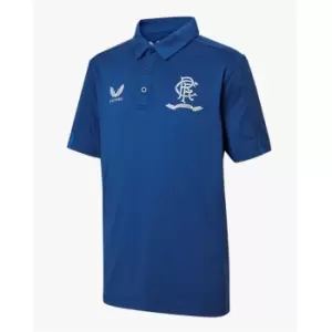 Image of Castore Rangers FC Polo Shirt Mens - Blue
