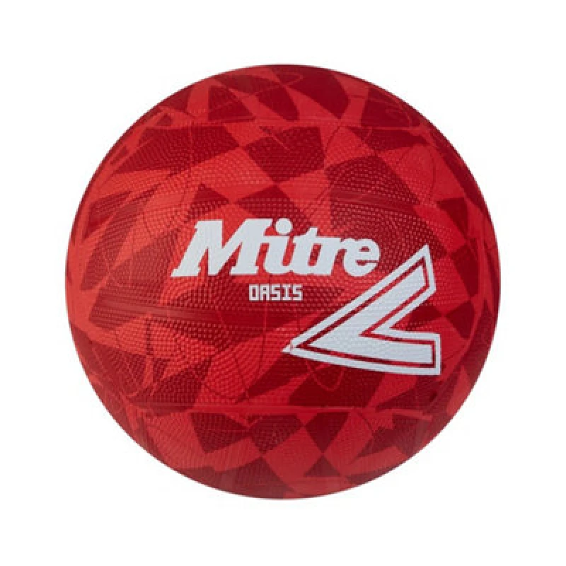 Image of Mitre Oasis Netball Red/white (5)
