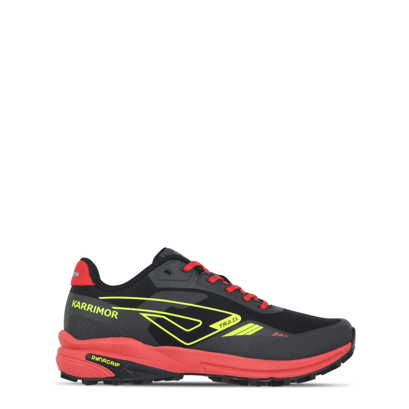 Image of Karrimor Verge Trail Running Shoes Juniors Black/Red male 3 (35.5)