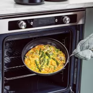 Image of GreenPan Barcelona Pro Hard Anodised Ceramic Non-Stick 20cm and 28cm Frying Pan Set Black