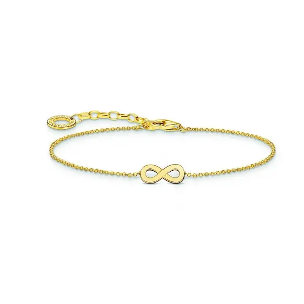 Image of Thomas Sabo Sterling Silver Basics Gold Gold Plated Bracelet A2161-413