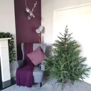 Image of Premier Decorations Ltd - 5ft (153cm) Premier Christmas Tree Glenshee Spruce PE/PVC Natural Look