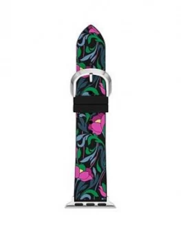Image of Kate Spade New York Kate Spade Apple Black Floral Watch Strap