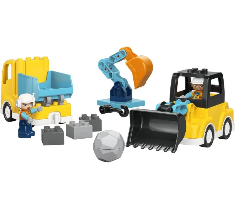 Image of LEGO DUPLO 3 in 1 Construction Vehicles Building Toy 10475
