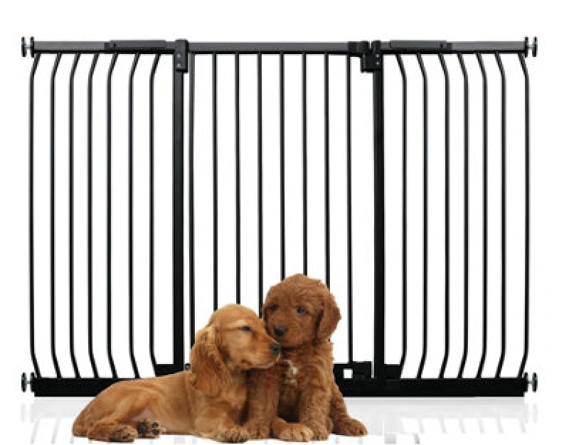 Image of Bettacare Extra Tall Elite Dog Gate, 161Cm - 170Cm, Matt Black, Extra Tall 96.8Cm In Height, Pressure Fit Pet Gate