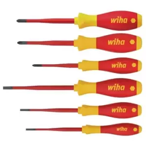 Image of Wiha 38362 SoftFinish Electric SL/PH/PZS Screwdriver Set, 6 Piece