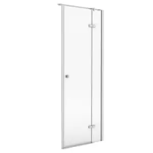 Image of Aqualux Frameless 8 RH Hinged Shower Door LH Entry (800X2000mm) - Clear Glass