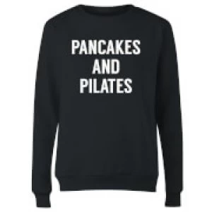 Image of Pancakes and Pilates Womens Sweatshirt - Black - 4XL - Black