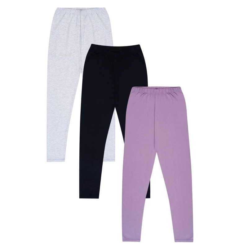 Image of Miso 3 Pack Leggings Juniors - Multi Multi 6 - 7 Years