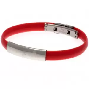 Image of Liverpool FC Colour Silicone Bracelet (One Size) (Red)