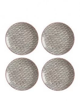 Image of Maxwell & Williams Boho Kiraku Blue Dinner Plates ; Set Of 4